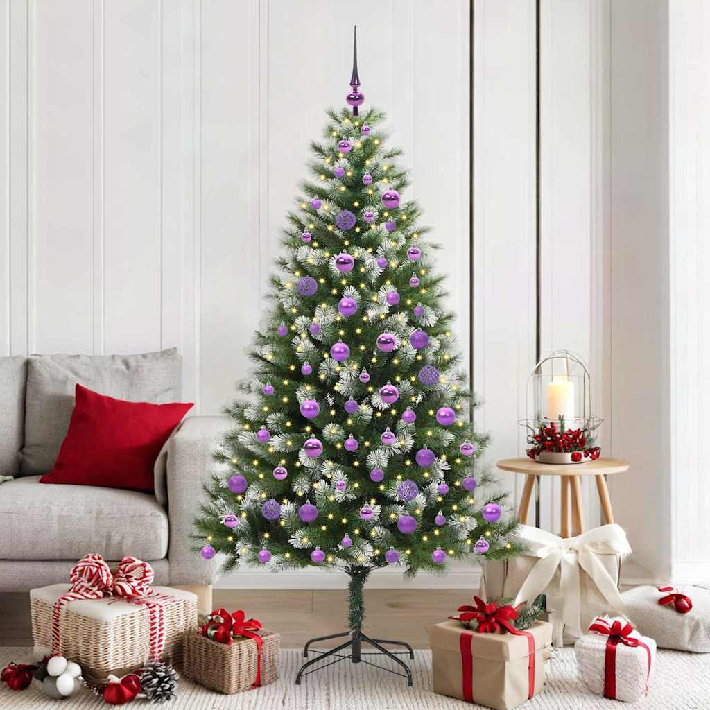 JUNG Vida Künstlicher schwenkbarer Weihnachtsbaum mit flockigem Schnee