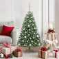 JUNG Vida Künstlicher klappbarer Weihnachtsbaum mit 150 LEDs Grün 120 cm