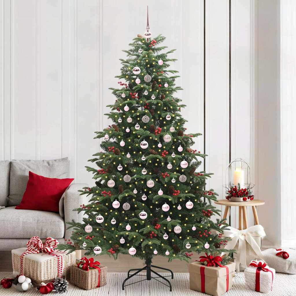 JUNG Vida Künstlicher Weihnachtsbaum mit 300 LEDs mit Ständer Grün 210 cm