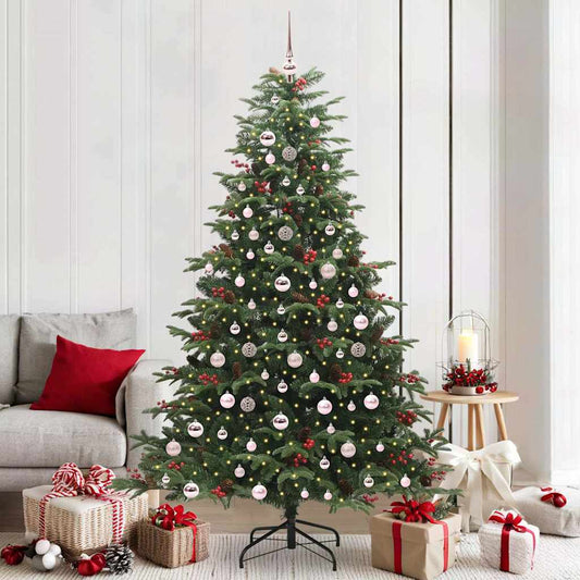 JUNG Vida Künstlicher Weihnachtsbaum mit 300 LEDs mit Ständer Grün 210 cm