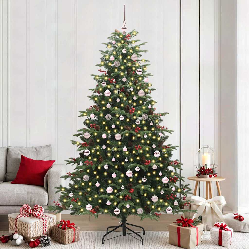 JUNG Vida Künstlicher Weihnachtsbaum mit 300 LEDs mit Ständer Grün 240 cm