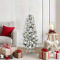 JUNG Vida Künstlicher klappbarer Weihnachtsbaum Grün und Weiß 120 cm