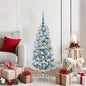 JUNG Vida Künstlicher klappbarer Weihnachtsbaum Grün und Weiß 120 cm