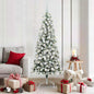 JUNG Vida Künstlicher klappbarer Weihnachtsbaum Grün und Weiß 180 cm