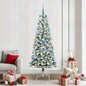 JUNG Vida Künstlicher klappbarer Weihnachtsbaum Grün und Weiß 210 cm