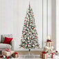 JUNG Vida Künstlicher klappbarer Weihnachtsbaum Grün und Weiß 240 cm