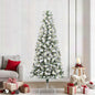 JUNG Vida Künstlicher klappbarer Weihnachtsbaum Grün und Weiß 240 cm