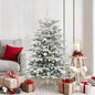 JUNG Vida Künstlicher klappbarer Weihnachtsbaum Weiß 150 cm PE und PVC