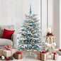 JUNG Vida Künstlicher klappbarer Weihnachtsbaum Weiß 150 cm PE und PVC
