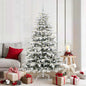 JUNG Vida Künstlicher klappbarer Weihnachtsbaum Weiß 180 cm PE und PVC
