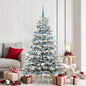 JUNG Vida Künstlicher klappbarer Weihnachtsbaum Weiß 180 cm PE und PVC