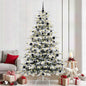 JUNG Vida Künstlicher klappbarer Weihnachtsbaum Weiß 240 cm PE und PVC
