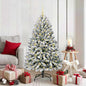 JUNG Vida Künstlicher Weihnachtsbaum Grün und Weiß 150 cm PVC und Metall