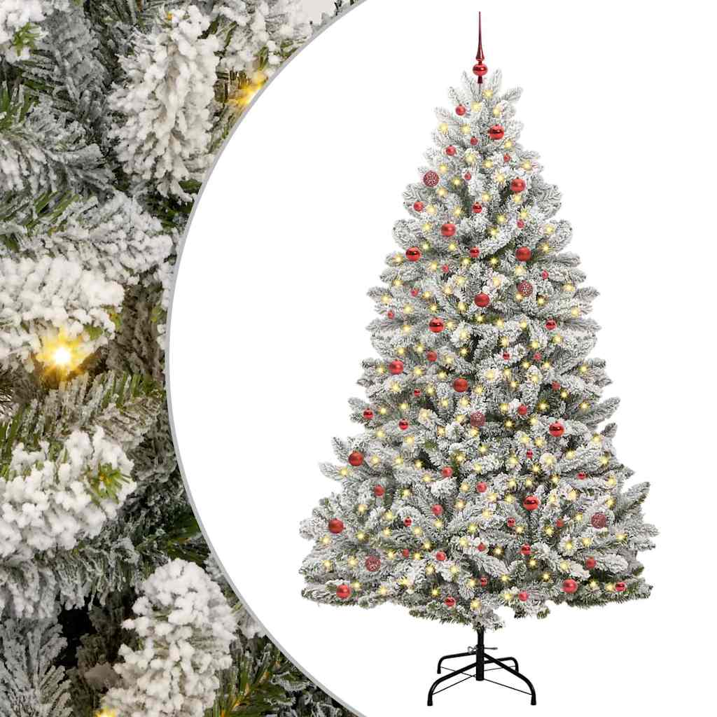 JUNG Vida Künstlicher Weihnachtsbaum Grün und Weiß 270 cm PVC und Metall