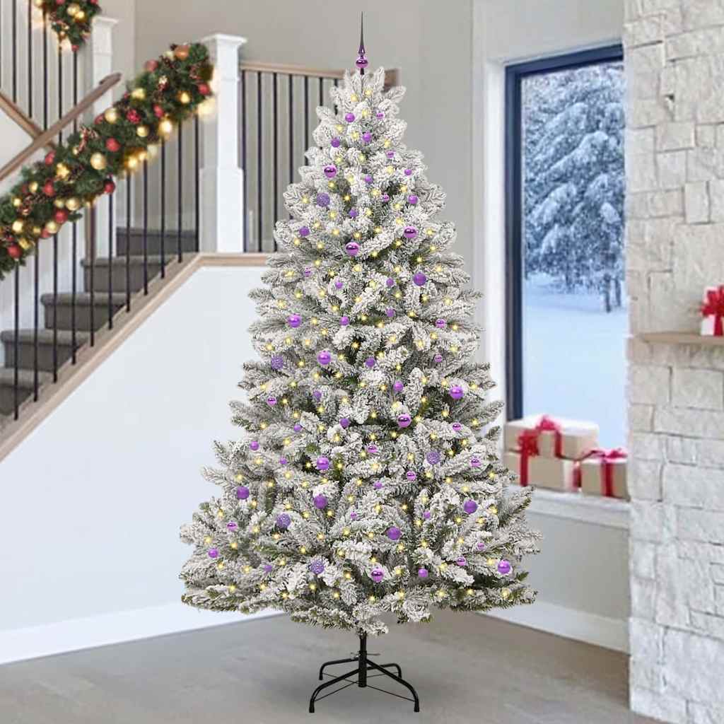 JUNG Vida Künstlicher Weihnachtsbaum Grün und Weiß 270 cm PVC und Metall