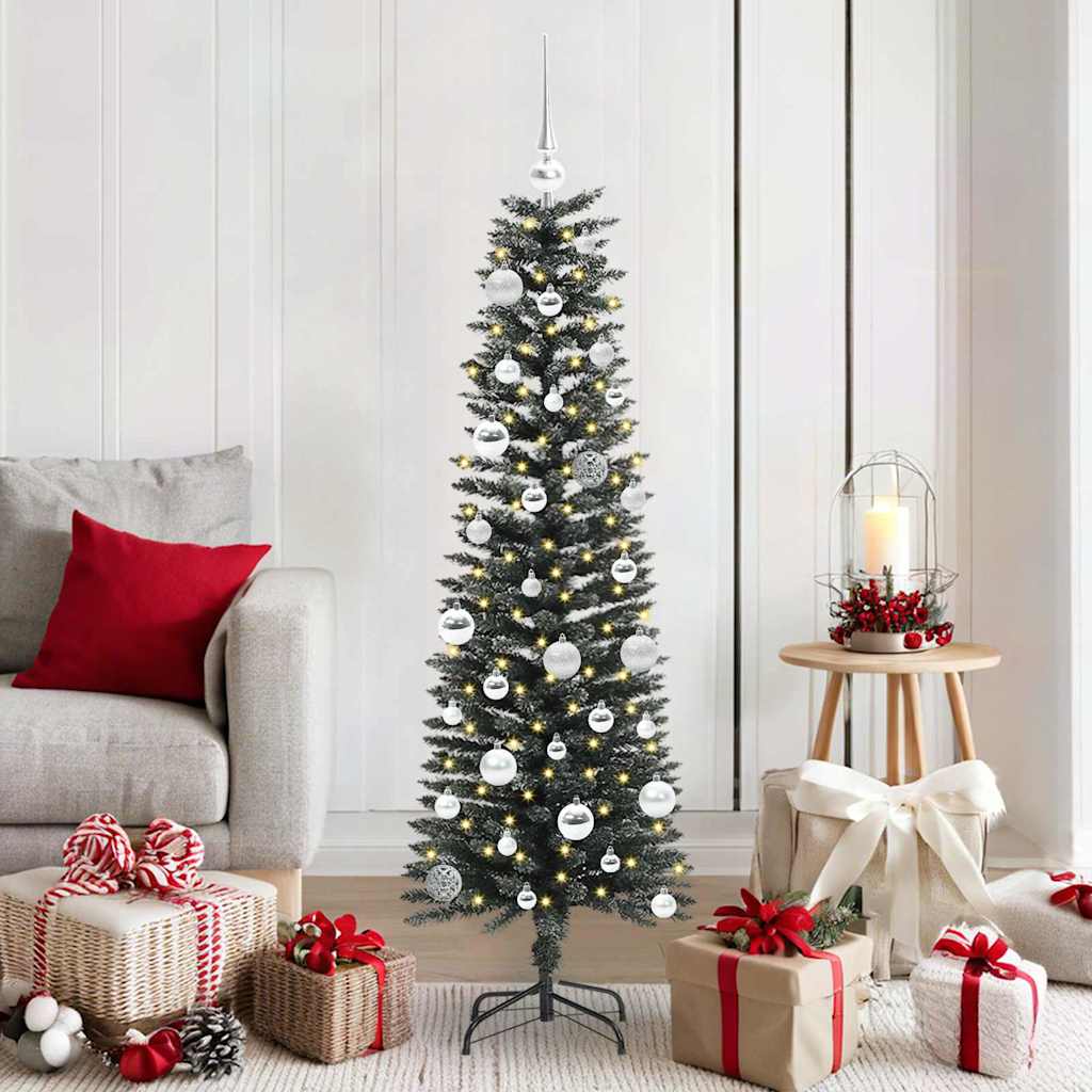 JUNG Vida Künstlicher Weihnachtsbaum mit 150 LEDs mit Ständer Grün 150 cm
