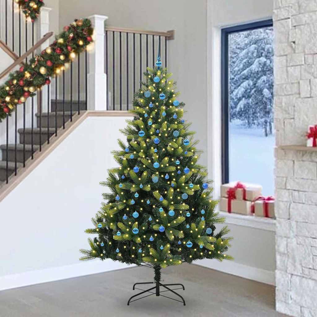 JUNG Vida Künstlicher Klapp-Weihnachtsbaum mit 300 LEDs Grün 240 cm
