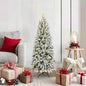 JUNG Vida Künstlicher Weihnachtsbaum mit 150 LEDs mit Ständer Weiß 120 cm