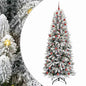 JUNG Vida Künstlicher Weihnachtsbaum mit 300 LEDs mit Ständer Weiß 210 cm