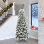 JUNG Vida Künstlicher Weihnachtsbaum mit 300 LEDs mit Ständer Weiß 240 cm