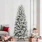 JUNG Vida Künstlicher Weihnachtsbaum mit 300 LEDs mit Ständer Weiß 240 cm