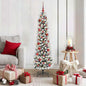 JUNG Vida Künstlicher Weihnachtsbaum mit 150 LEDs mit Ständer Weiß 150 cm