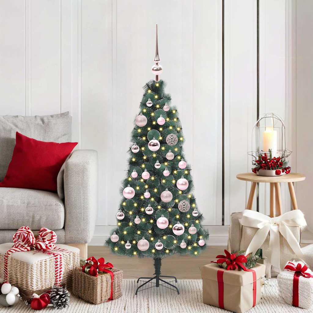 JUNG Vida Künstlicher vorbeleuchteter Weihnachtsbaum mit Kugelset 120 cm