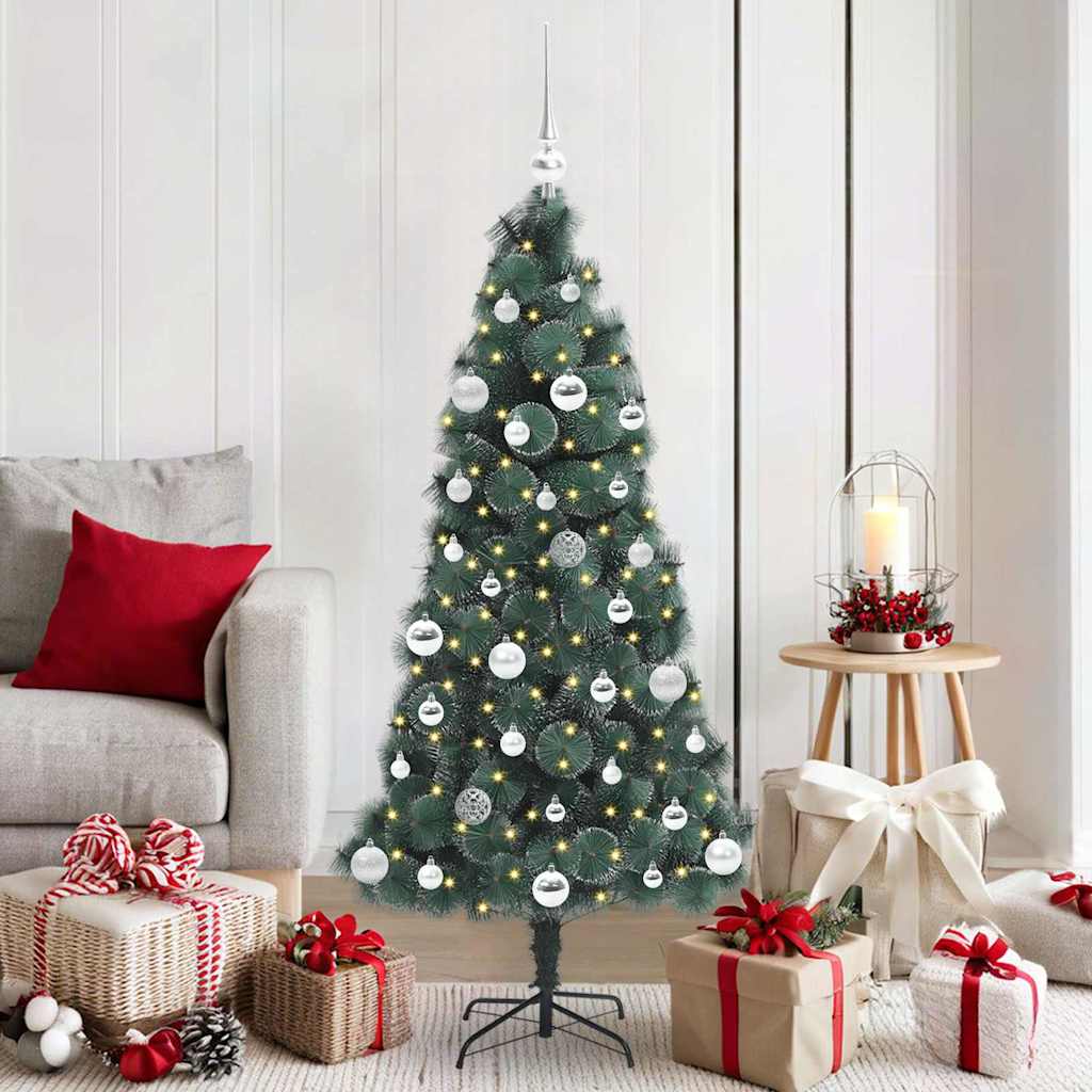 JUNG Vida Künstlicher vorbeleuchteter Weihnachtsbaum mit Kugelset 150 cm