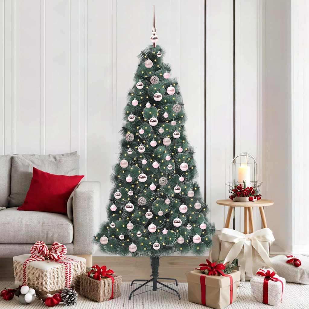 JUNG Vida Künstlicher vorbeleuchteter Weihnachtsbaum mit Kugelset 180 cm