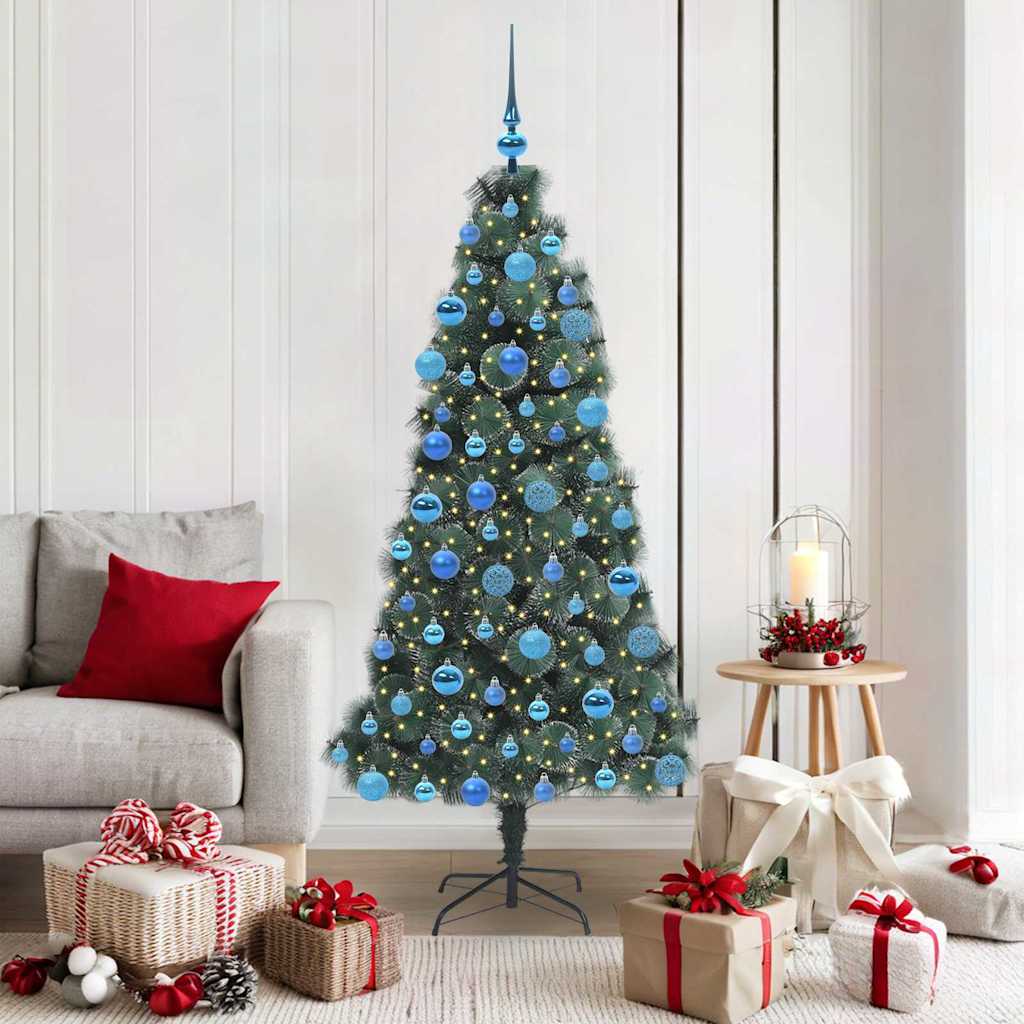 JUNG Vida Künstlicher vorbeleuchteter Weihnachtsbaum mit Kugelset 180 cm