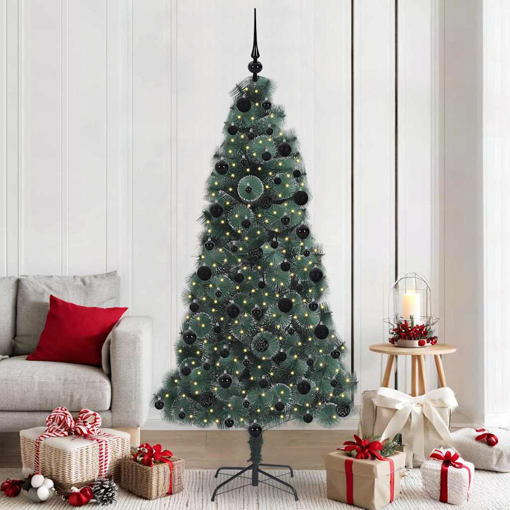 JUNG Vida Künstlicher vorbeleuchteter Weihnachtsbaum mit Kugelset 210 cm