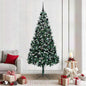 JUNG Vida Künstlicher Weihnachtsbaum mit 300 LEDs mit Ständer Grün 210 cm