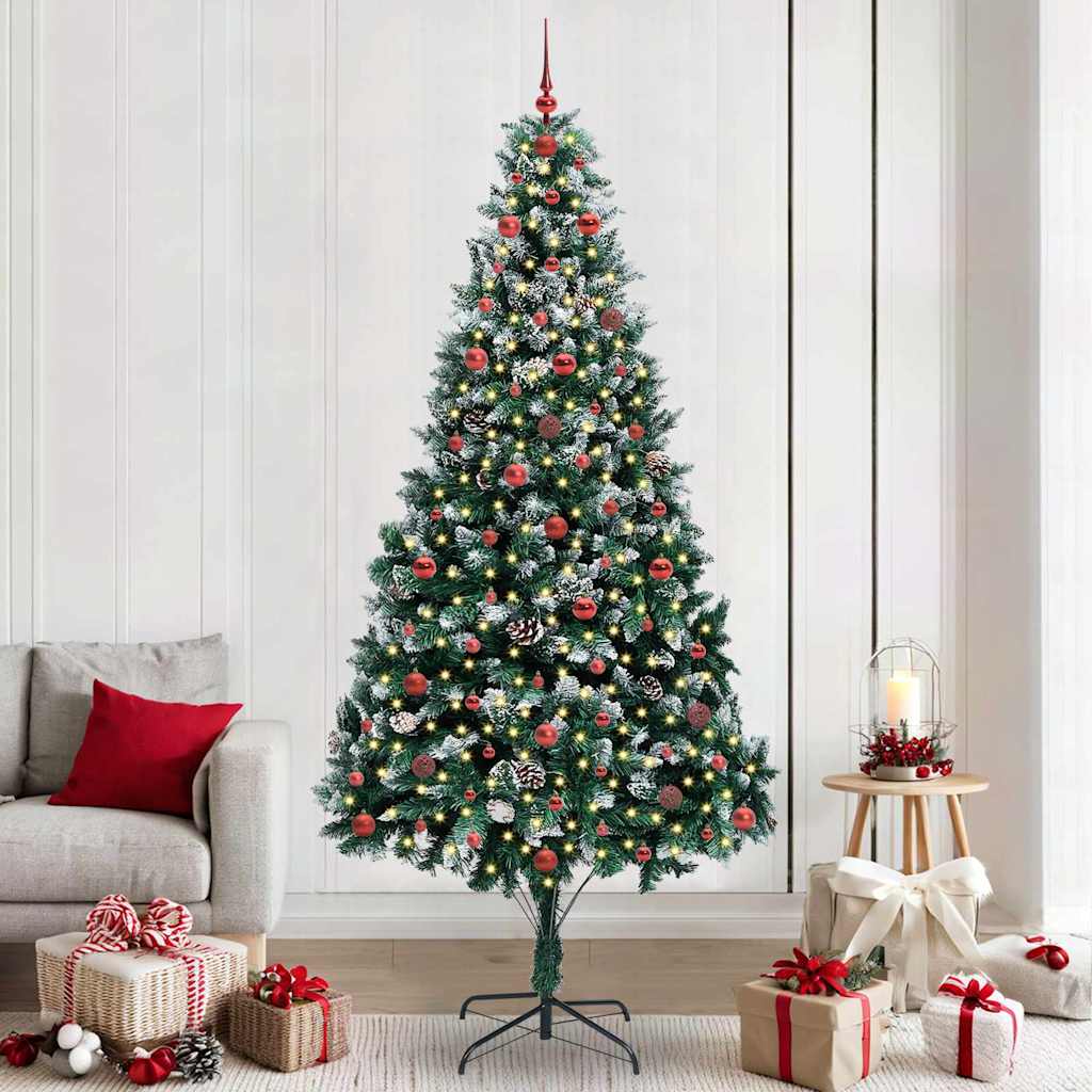 JUNG Vida Künstlicher Weihnachtsbaum mit 300 LEDs mit Ständer Grün 240 cm