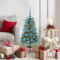 JUNG Vida Weihnachtsbaum mit 150 LEDs mit Ständer Grün 90 cm PE
