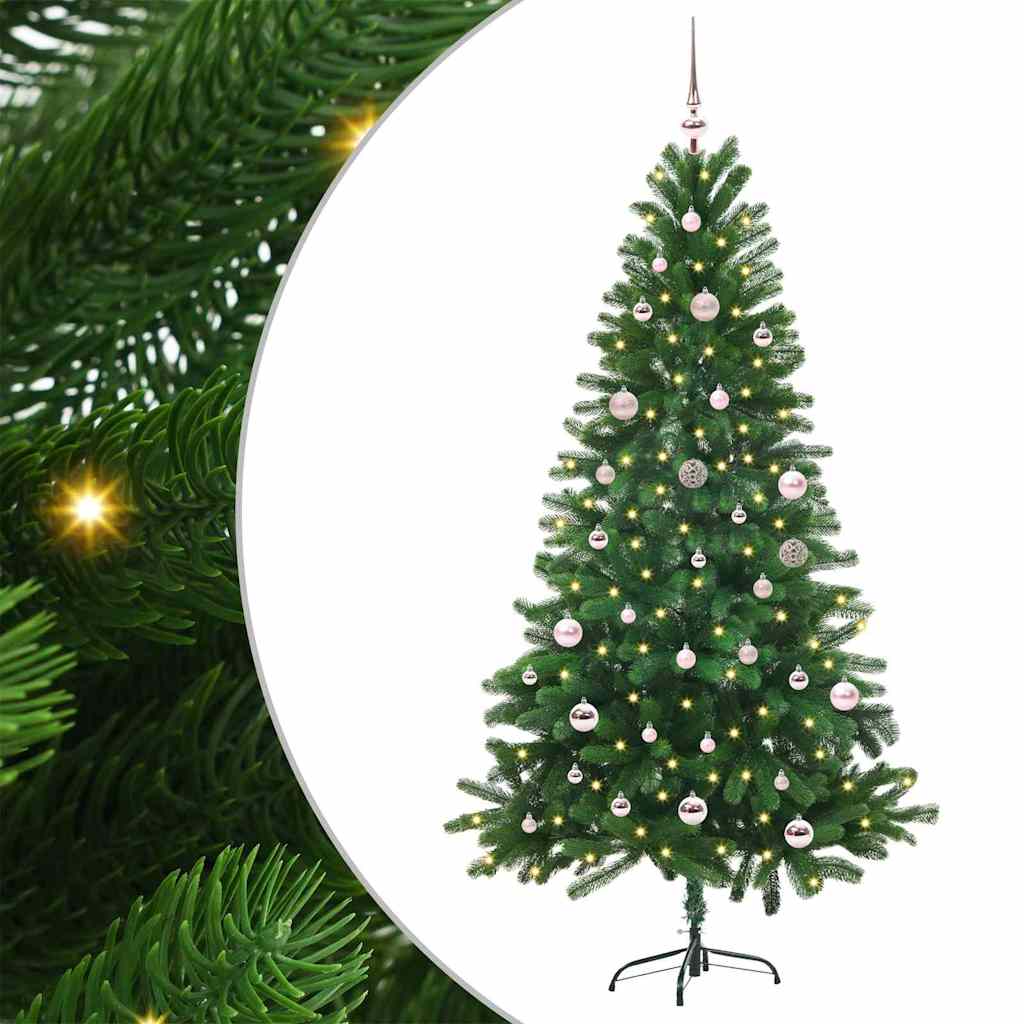 JUNG Vida Weihnachtsbaum mit 150 LEDs mit Ständer Grün 150 cm PE