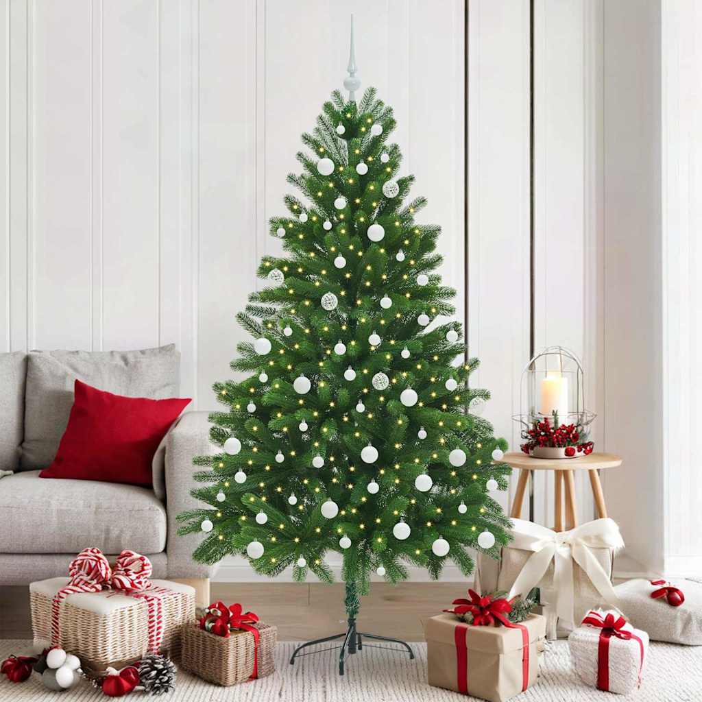 JUNG Vida Weihnachtsbaum mit 300 LEDs mit Ständer Grün 180 cm PE