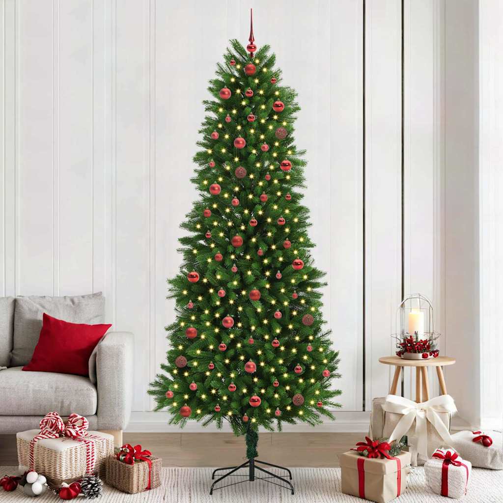 JUNG Vida Weihnachtsbaum mit 300 LEDs mit Ständer Grün 240 cm PE