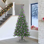 JUNG Vida Weihnachtsbaum mit 300 LEDs mit Ständer Grün 240 cm PVC