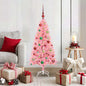 JUNG Vida Weihnachtsbaum mit 150 LEDs mit Ständer Rosa 120 cm PVC