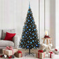JUNG Vida Weihnachtsbaum mit 300 LEDs mit Ständer Schwarz 180 cm PVC