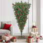JUNG Vida Umgedrehter Kunst Weihnachtsbaum mit Kugelset Grün 180 cm PVC