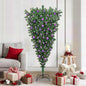 JUNG Vida Umgedrehter Kunst Weihnachtsbaum mit Kugelset Grün 180 cm PVC