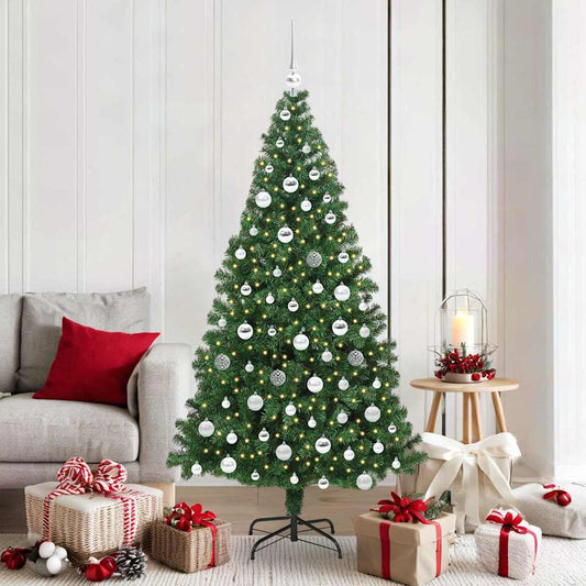 JUNG Vida Künstlicher Weihnachtsbaum mit 300 LEDs mit Ständer Grün 180 cm