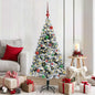 JUNG Vida Künstlicher Weihnachtsbaum mit 150 LEDs mit Ständer Weiß 150 cm