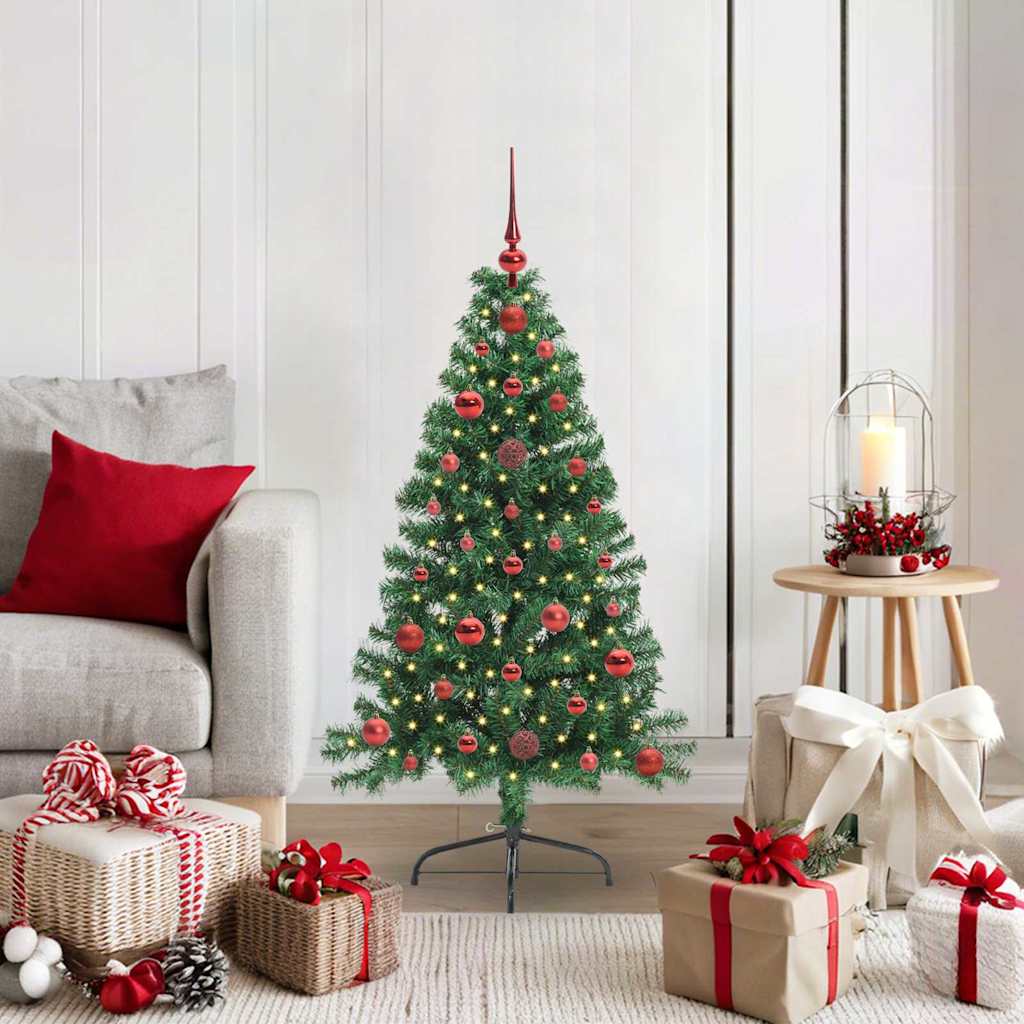 JUNG Vida Künstlicher vorbeleuchteter Weihnachtsbaum Grün 120 cm PVC