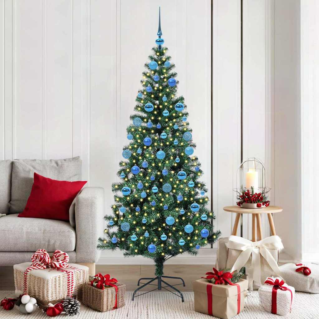 JUNG Vida Künstlicher vorbeleuchteter Weihnachtsbaum Grün 180 cm PVC