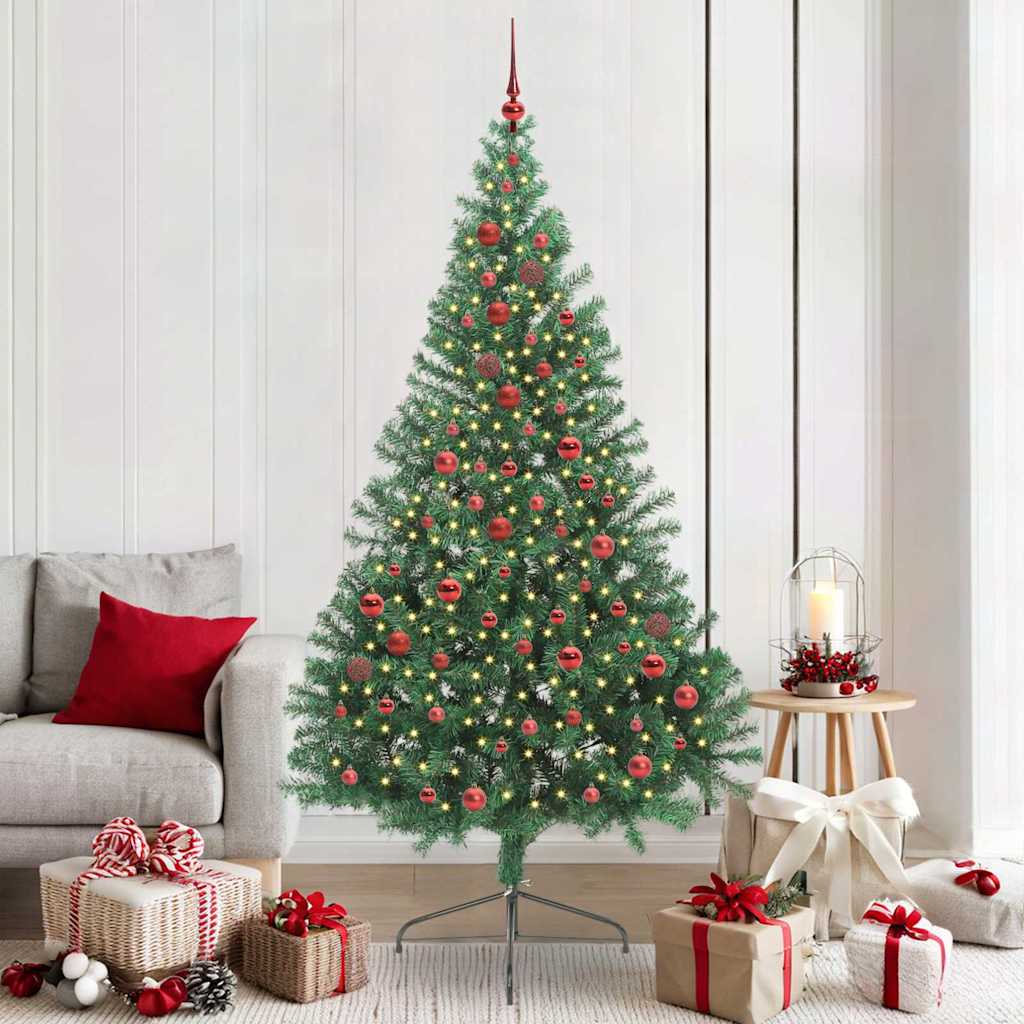 JUNG Vida Künstlicher vorbeleuchteter Weihnachtsbaum Grün 210 cm PVC