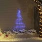 JUNG Vida LED Weihnachtsbaum mit Erdspießen Blau 182 cm Metall