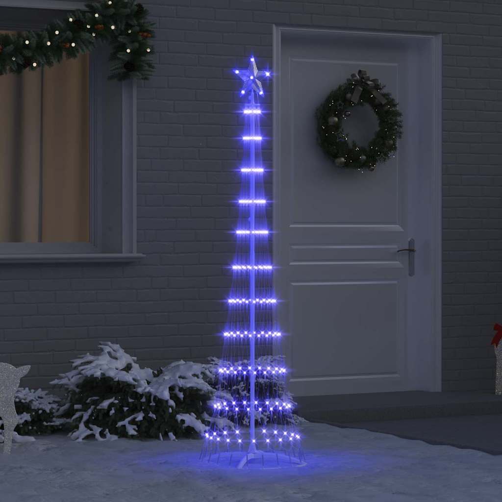 JUNG Vida LED-Weihnachtsbaum mit 230 LEDs Blau 51 x 51 x 190 cm Metall