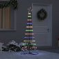 JUNG Vida LED-Weihnachtsbaum mit 230 LEDs Mehrfarbig 184,5 cm Metall